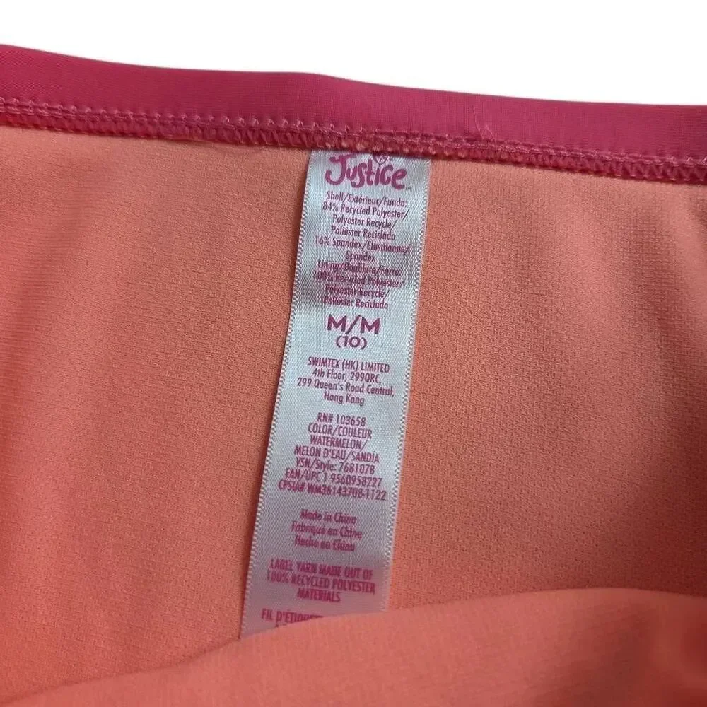 Justice tankini bikini M